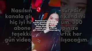 Gerçekten çok kötüydüm ama kanala biraz daha vakit ayıracağım.