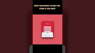 html and css login sign up form 