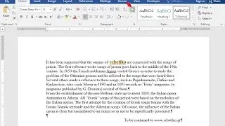 Insert a section break at the beginning of the second paragraph, so that the next section begins...