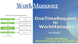 OneTimeRequest in Work Manager | Understanding WorkManager Series PART 2 | In Hindi