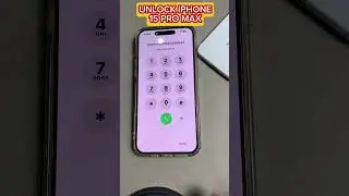 Unlock iPhone 15 pro max Passcode 