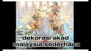 dekorasi akad model malaysia sederhana