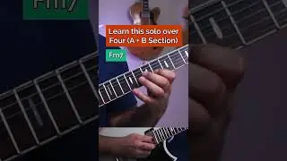 Learn This Solo over Four A+B Section (comment for PDF) 