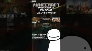 Dream Texts Kai Cenat On Stream!! 🤔 #dream #dreamwastaken #dreamminecraft