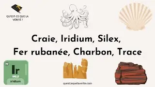 Bible et Géologie - Craie, Iridium, Silex, Fer rubanée, Charbon et Traces fossiles