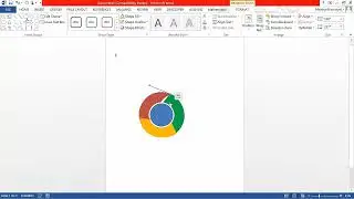 How to design Google Chrome Logo in Microsoft Word