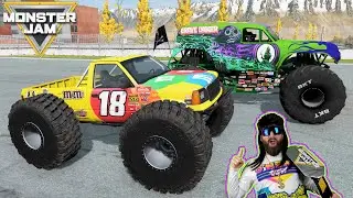 Monster Jam INSANE Racing, Freestyle and High Speed Jumps #4 | BeamNG Drive