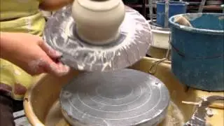 throwing and trimming no 5 lid upside down lid