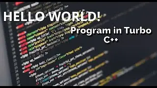 Hello World! Program in Turbo C++ #1 #coding #trending #cpp #c