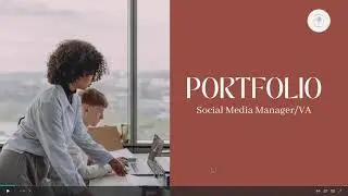 Social Media Manager Portfolio Presentation Canva Template (Pink) #SMMA