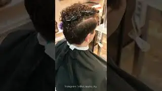 Два часа работы за одну минуту 💈 Two hours of work in one minute #shorts #haircut #curl #hairdresser