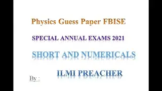 All About First year physics guess paper//physics guess paper 2021 class 11 federal board