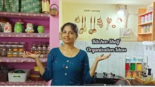 My kitchen Shelf Organization ideas in Tamil | how to organized Small shelf in kitchen