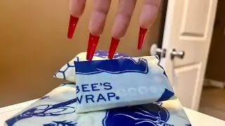 Bassy Taps on Bees Wax Wraps 🐝 ASMR