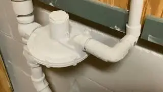 Pressure regulator line installed with 1960s or 1970s PVC: part 1.