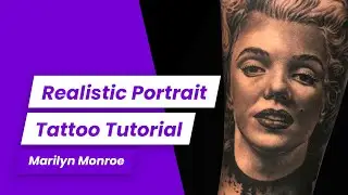 Marilyn Monroe Portrait Tattoo Promo | Portrait Tattoo Tutorial by Allan Gois | Learn It Like Aliens