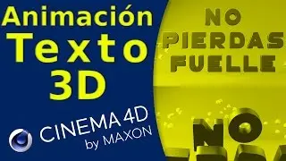 Animación de Texto 3D con Cinema 4D