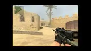 Counter Strike Source v34 - Разминка с ботом на эксперте
