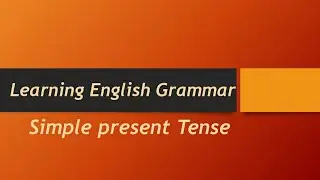 Simple Present Tense with examples | Clerk | Talati | Head clerk | TET | TAT | Competitive exams