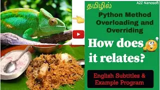 Python polymorphism & Method overriding. Best lockdown online courses for free in Tamil {Subtitles}