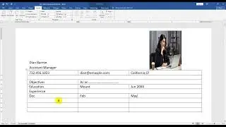 MS Word CV Problem Solving