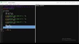 C Program: Find Maximum and Minimum of Three Numbers
