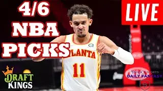 🔴LIVE - DRAFTKINGS & YAHOO NBA PICKS | WEDNESDAY 4/6/22 | NBA DFS PICKS