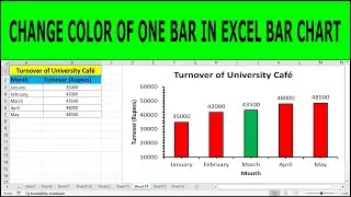 How to change color of single bar in excel bar graph (change color of individual bar)