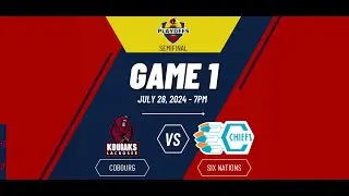 MSL SEMIFINAL | GAME 1 | LIVE BROADCAST | Cobourg Kodiaks vs Six Nations Chiefs | July 28, 2024