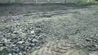 подсыпка дорги бетонным боем