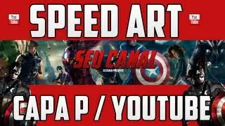 Speed Art │Capa/Banner - estilo VINGADORES