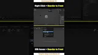 Reset Layout Blender 3D | Mengatur Ulang Layout Blender 3D #Shorts