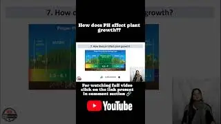 How does pH affect plant's growth? #acidsbasesandsaltsclass10 #learnscimathics