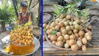 Yummy Longan fruit cooking with country style - Chef Seyhak