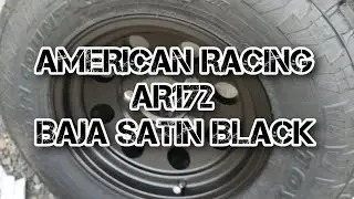 【JB74】アメリカンレーシングAR172 バハ サテンブラック 7J -6mmに、ペルシードハイドロショットを施工するだけの動画  