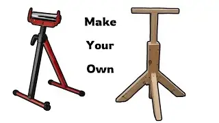 how to make an adjustable stand for a miter saw