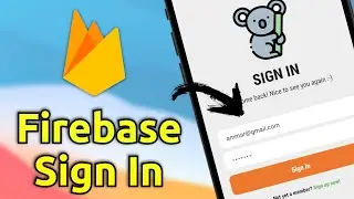 تسجيل دخول المستخدم باستخدام الايميل وكلمة السر مع الفايربيز : Firebase - Sign in #3 - Flutter
