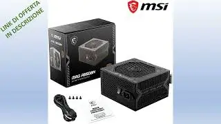 MSI MAG A550BN Alimentatore, Spina EU   550W, certificato 80 Plus Bronze, ATX PSU, 12V Single Rail,