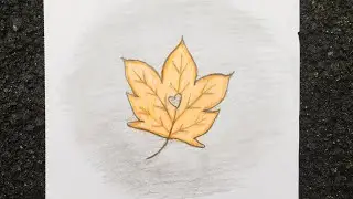 Drawing Autumn Leaf