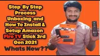 Amazon FireTv Stick 2021 3rdGEN with Alexa Voice Control full setup Unboxing Full Detail #Technobuzz