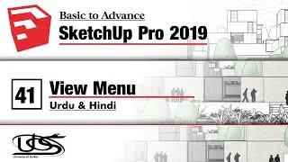 Sketchup for Beginners | View Menu in Sketchup Pro | Sketchup in Hindi & Urdu Basic Course