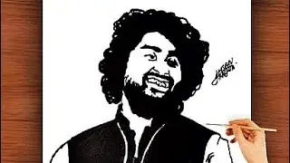 How To Draw Arijit Singh Sketch | Easy Sketch