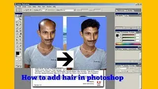 How to add hair on bald in photoshop bal kese lagaynge photoshop 7.0