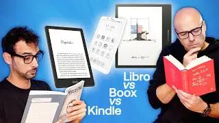 Libros vs Kindle vs Boox Palma vs Go Color 7