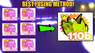 THE NEW *UPDATED* BEST FUSING METHOD | OP GALAXY FOX | Pet Simulator X