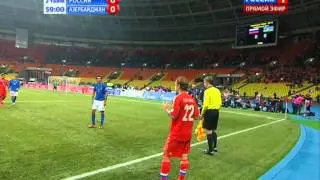 Россия-Азербайджан 16.10.2012 II тайм 56-65 минуты