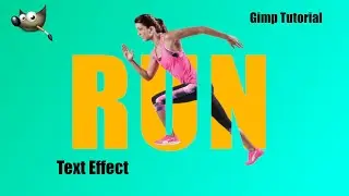 Gimp: How to add text effect in gimp