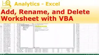 Add, Rename, and Delete Worksheet with VBA - Macro for Beginner