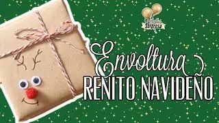 Envoltura de regalo navideño de renito/ paso paso regalo de navideño #diy ##tutorial #navidad 