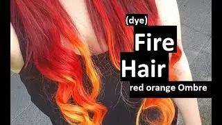 [DYE] FIRE HAIR (Red Orange Ombre)